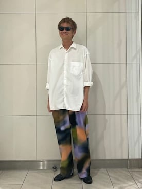 Firsthandさんの「SHIRT FIRSTHAND by 5525gallery/シャツファーストハンド バイ 5525ギャラリー SHFH REGULAR COLLAR SHIRTS / レギュラーカラーシャツ」を使ったコーディネート