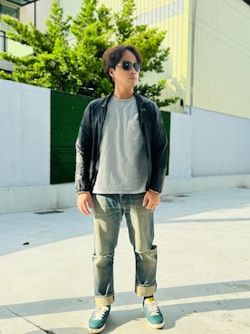 「NIKE(ナイキ)のアイテム(ナイロンジャケット)」を使った、Ú-Sêng Tânさん(メンズ・167cm)の秋コーディネート