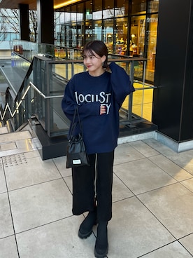 「STUDIOUS(ステュディオス)のアイテム(バッグ)」を使った、hichanさん(レディース・156cm)の冬コーディネート