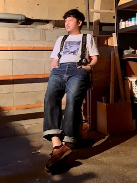 「schott(ショット)のアイテム(パンツ)」を使った、Arukot: さん(メンズ・177cm)の夏コーディネート