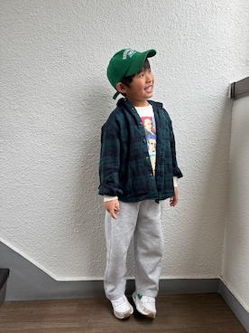 「NIKE(ナイキ)のアイテム」を使った、P×Kさん(キッズ・120cm)の春コーディネート