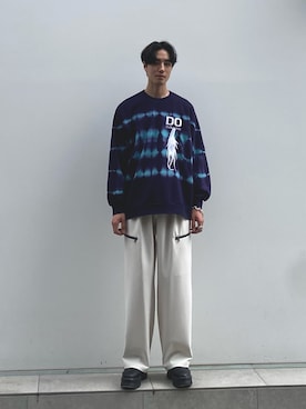 Hisakiさんの「"BIRD FEATHER" BIG SWEAT（SHAREEF | シャリーフ）」を使ったコーディネート
