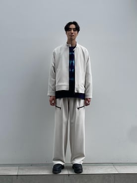 Hisakiさんの「STUDIOUS別注 STANDCOLLER BLOUSON（SHAREEF | シャリーフ）」を使ったコーディネート