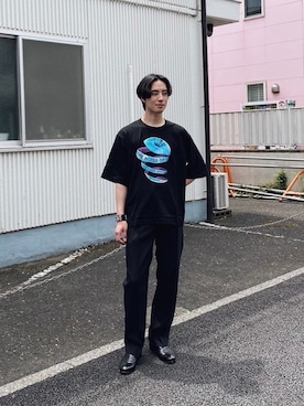 Hisakiさんの「STUDIOUS別注 APPLE TEE（SHAREEF | シャリーフ）」を使ったコーディネート