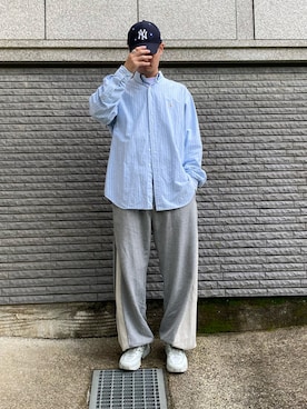 Nakaharaさんの「3way loose inside out sweat pants/３wayルーズ切り替えスウェットパンツ」を使ったコーディネート