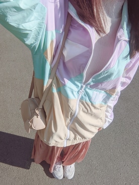 「PUMA(プーマ)のアイテム(ジャケット/アウター)」を使った、shi_zさん(レディース・149cm)の春コーディネート
