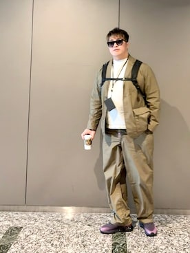 「NIKE(ナイキ)のアイテム(シューズ)」を使った、棚橋弘至さん(メンズ・181cm・40代)の春コーディネート