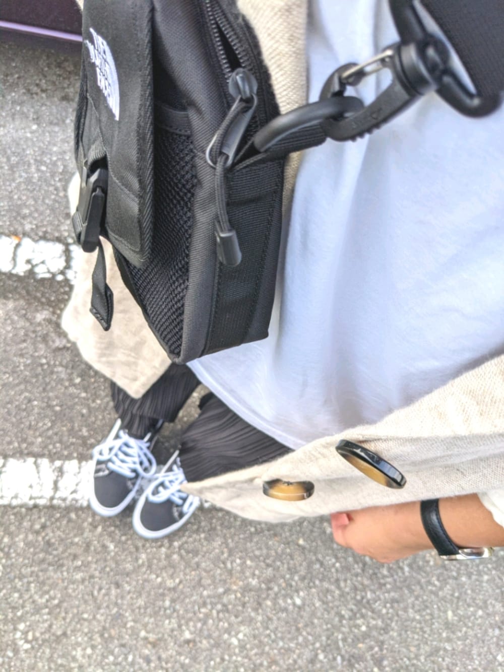 m.yottiさんの「ビッグボタンジャケット（ZARA）」を使ったコーディネートの1枚目の写真
