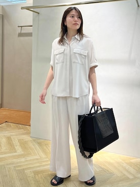 yukaさんの「ロペアナグラム ナイロントートバッグ（ROPE' | ロペ）」を使ったコーディネート