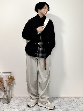 YUHEIさんの「LAYERED 3WAY MILITARY BLOUSON(SHORT M-65)」を使ったコーディネート