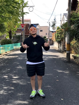 「NIKE(ナイキ)のアイテム(パーカー)」を使った、yassuuさん(メンズ・160cm・40代)の冬コーディネート