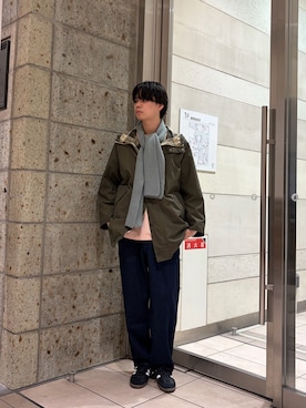 「URBAN RESEARCH DOORS(アーバンリサーチドアーズ)のアイテム(マフラー)」を使った、ITOさん(メンズ・180cm)の冬コーディネート