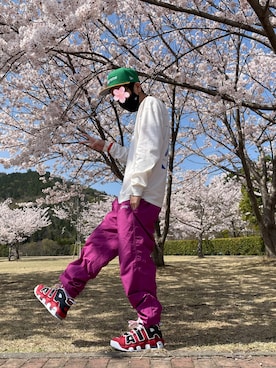 「NIKE(ナイキ)のアイテム(トップス)」を使った、369(弥勒)さん(メンズ・162cm)の春コーディネート