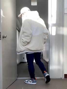 「NIKE(ナイキ)のアイテム(その他アウター)」を使った、むっくさん(メンズ・159cm)の秋コーディネート