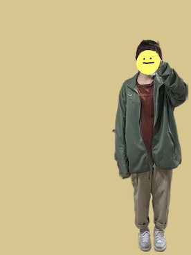 「NIKE(ナイキ)のアイテム(スタジャン)」を使った、セン🇹🇼さん(レディース・154cm)の春コーディネート