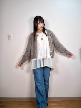 和瀬凛さん(レディース・157cm)の夏コーディネート
