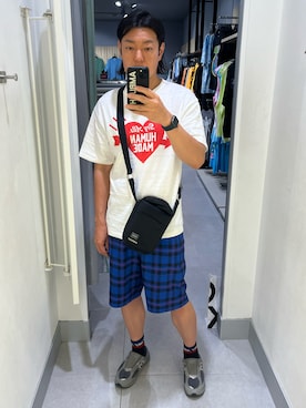 「AMBUSH(アンブッシュ)のアイテム(バッグ)」を使った、MaSaKiさん(メンズ・176cm)の夏コーディネート
