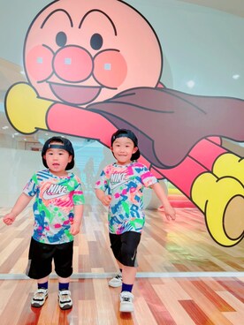 「NIKE(ナイキ)のアイテム(トップス)」を使った、minagi☺︎さん(キッズ・110cm)の春コーディネート