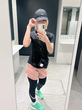 「NIKE(ナイキ)のアイテム(帽子)」を使った、tanamwaさん(レディース・164cm)の春コーディネート