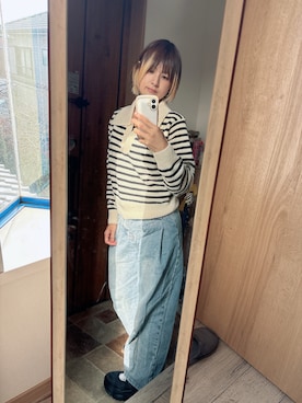 「SPINNS(スピンズ)のアイテム(パンツ)」を使った、tanamwaさん(レディース・164cm)の春コーディネート