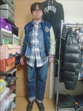 「RRL(ダブル アール エル)のアイテム(シャツ/ブラウス)」を使った、beekneesさん(メンズ・178cm)の冬コーディネート