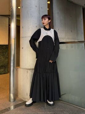 「UN3D.(アンスリード)のアイテム(その他トップス)」を使った、YURIKAさん(レディース・167cm)の冬コーディネート