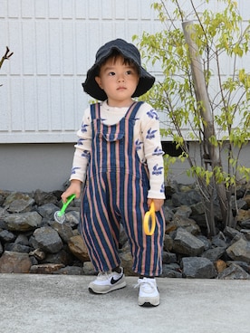 「NIKE(ナイキ)のアイテム(スニーカー)」を使った、deee🐏さん(キッズ・90cm)の春コーディネート