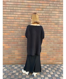 mite | Knit flare skirt　マーメイドスカート(スカート)