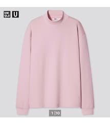 UNIQLO | UNIQLO U モックネックプルオーバー pink M(Tシャツ/カットソー)