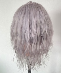 Yuriko wig | レミー人毛100%ウィッグ  シルバーグレー(ウィッグ)