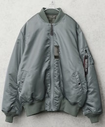 WAIPER.inc | ALPHA アルファ WAIPER別注 TA0128 MA-1フライトシ ャケット JAPAN FIT - V.GRAYXRP.GRAY(MA-1)