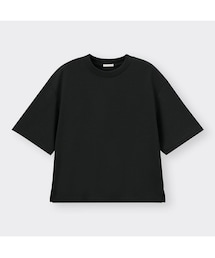 GU | ドライワイドT  BLACK  XLサイズ(Tシャツ/カットソー)