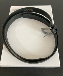 DIGAWEL | LEATHER BELT BLACK (ベルト)