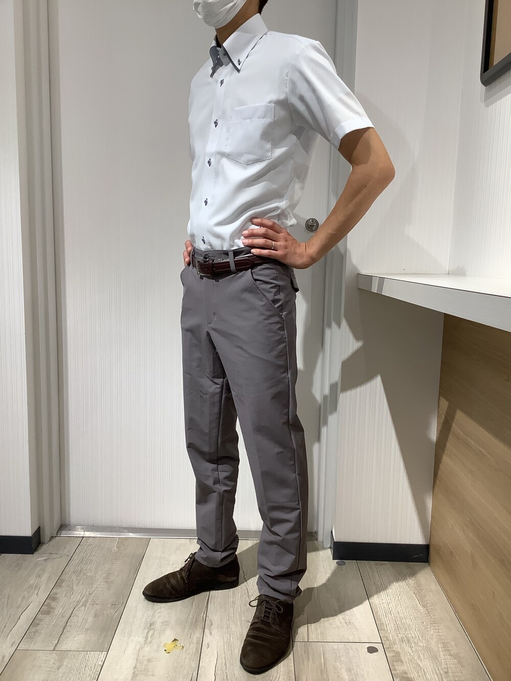 TOKYO SHIRTS OUTLET 福岡マリノアシティ店さんの「4Dストレッチフィット ワークパンツ（TOKYO SHIRTS）」を使ったコーディネートの5枚目の写真