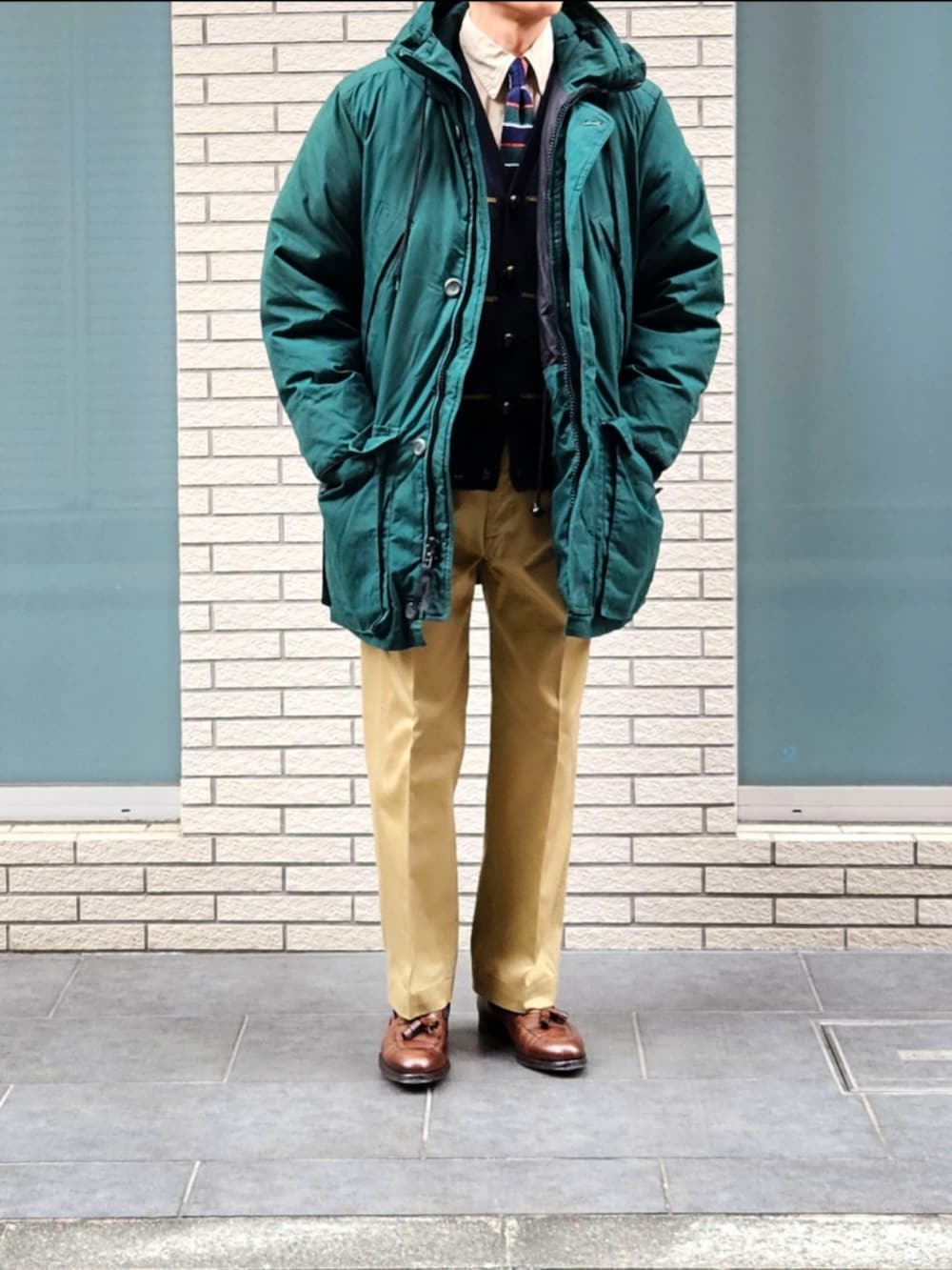 D・BLUEさんの「Eddie Bauer 90's SUPERIOR POLAR PARKA USED（Eddie Bauer）」を使ったコーディネートの2枚目の写真