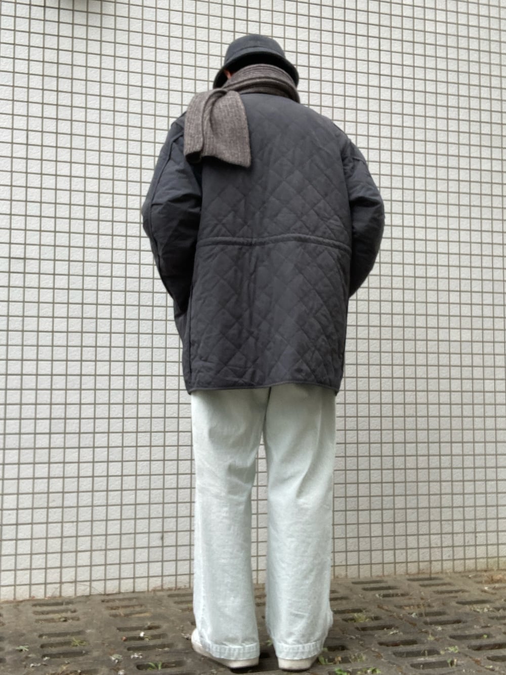 SNIPEさんの「VINTAGE WASHER QUILTING COAT（WYM LIDNM）」を使ったコーディネートの3枚目の写真