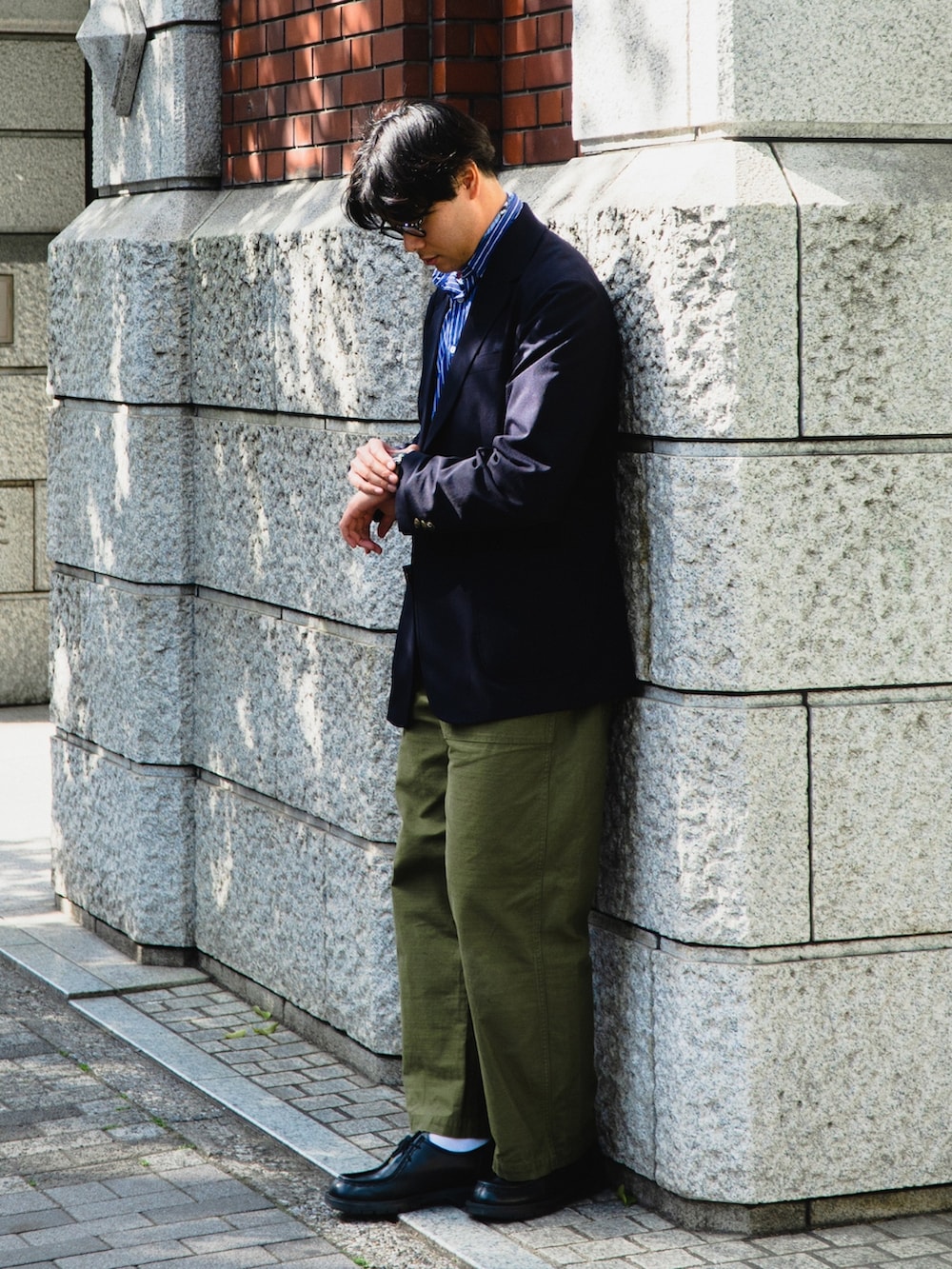 やしーさんの「GUNG HO / Wide Fatigue Trouser（GUNG HO）」を使ったコーディネートの2枚目の写真