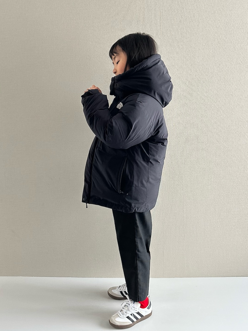 y___aさんの「THE NORTH FACE/ザ・ノース・フェイス キッズ ジャケット バルトロライトジャケット NDJ92433（THE NORTH FACE）」を使ったコーディネートの4枚目の写真