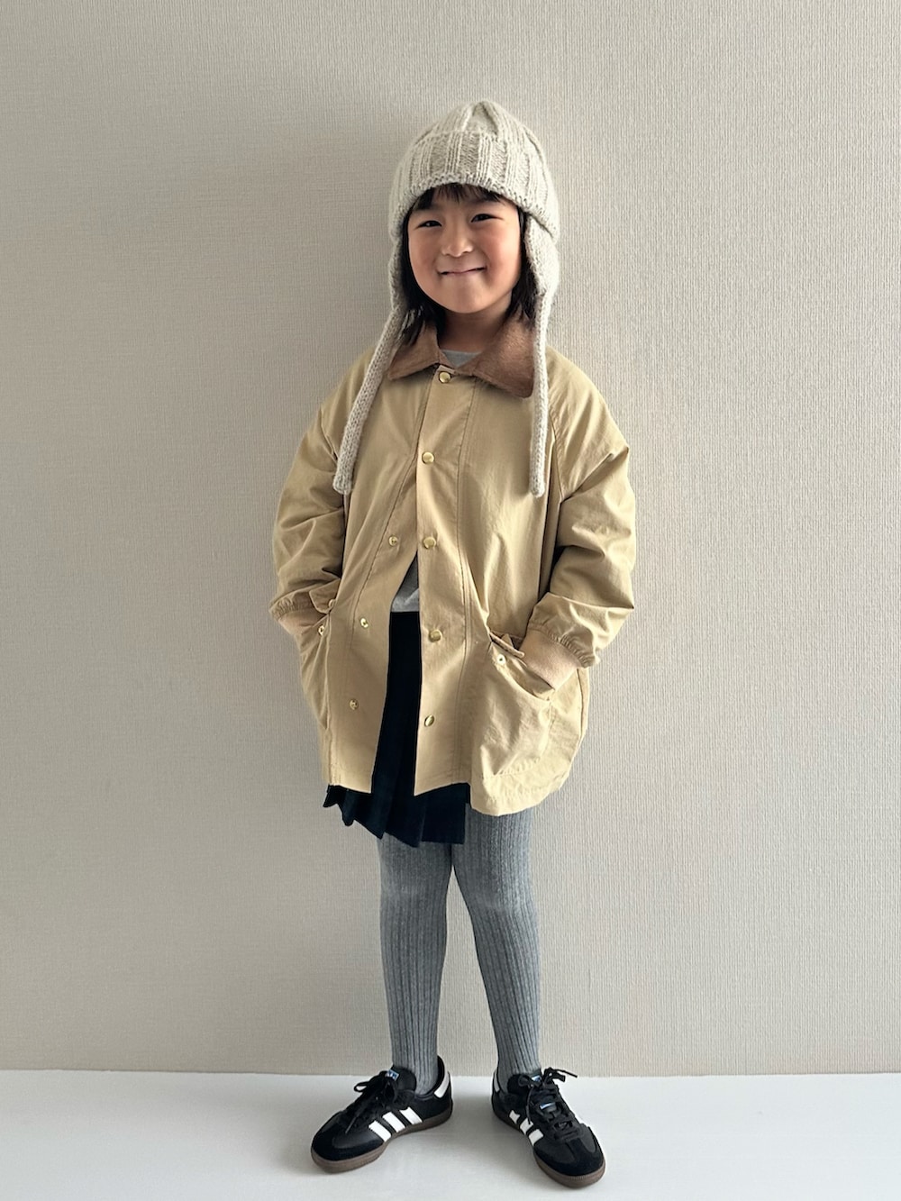 y___aさんの「ステンカラージャケット■80～140cm（MAKE YOUR DAY）」を使ったコーディネートの5枚目の写真