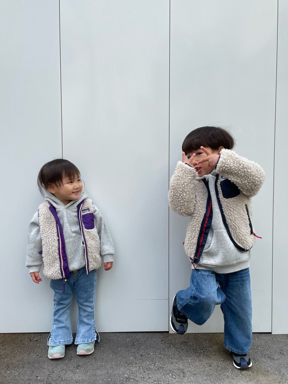 あると/うたはさんの「patagonia/パタゴニアBaby Retro-X Jacket（patagonia）」を使ったコーディネートの4枚目の写真