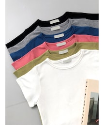 DHOLIC | 6COLORSクロップドTシャツ(Tシャツ/カットソー)