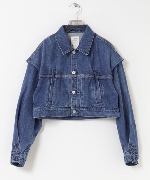 URBAN RESEARCH(アーバンリサーチ)の「KURO POWER SHOULDER DENIM JACKET(デニムジャケット・レディース・INDIGO・1)」の3枚目の写真