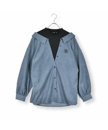 ZIDDY | コールテンドッキングシャツ(130~160cm)(シャツ/ブラウス)