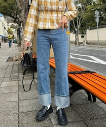 DHOLIC | ロールアップデニムパンツ(デニムパンツ)