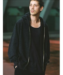 LIDNM | WOOL CASHMERE ZIP HOODIE(パーカー)