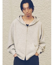 LIDNM | WOOL CASHMERE ZIP HOODIE(パーカー)