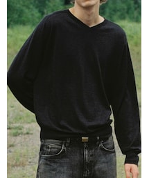 LIDNM | W/Si/Ca 18G V Neck Knit(ニット/セーター)