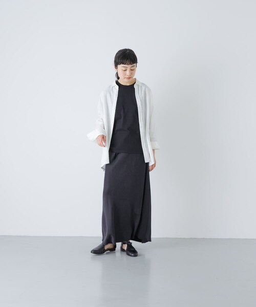 かぐれ(カグレ)の「ARMEN CREW NECK NO-SLEEVE PULLOVER(タンクトップ・レディース・WHITE/BLACK/杢GRY・1)」の9枚目の写真