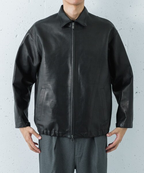 URBAN RESEARCH(アーバンリサーチ)の「『別注』semoh×URBAN RESEARCH Horse Leather Jacket(テーラードジャケット・メンズ・BLACK・2/3)」の10枚目の写真