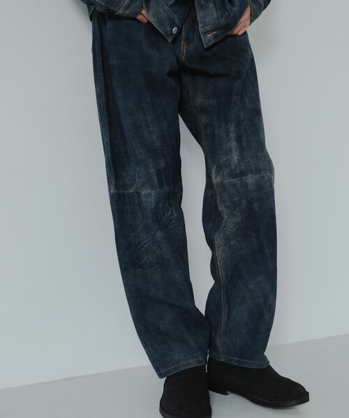 URBAN RESEARCH(アーバンリサーチ)の「『別注』SEVEN BY SEVEN×URBAN RESEARCH LEATHER WIDE PANTS(その他パンツ・メンズ・BLACK/NAVY・M/L)」の19枚目の写真